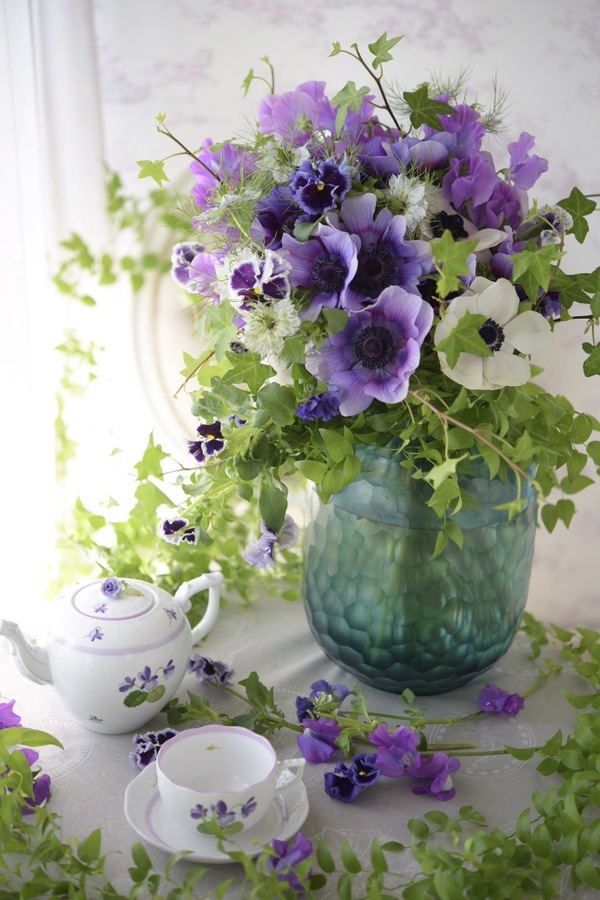 Purple flower decoration ❀˚パープルブーケ